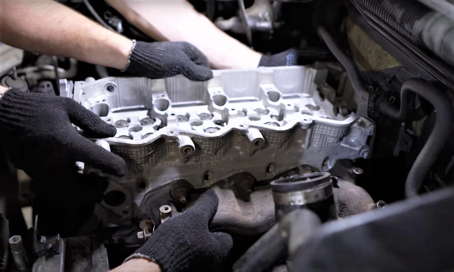 установка ГБЦ Ниссан