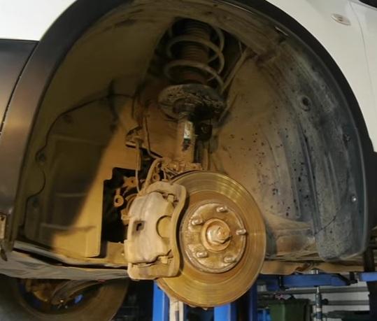 тормозной диск с суппортом