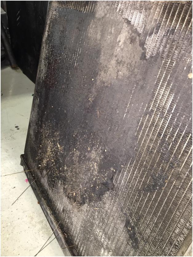 грязный радиатор кондиционера