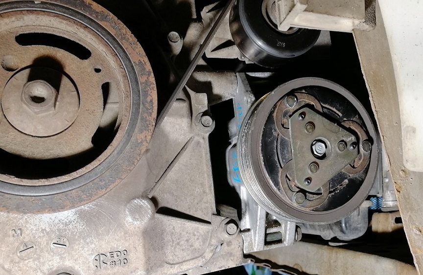 Замена компрессора кондиционера Ниссан