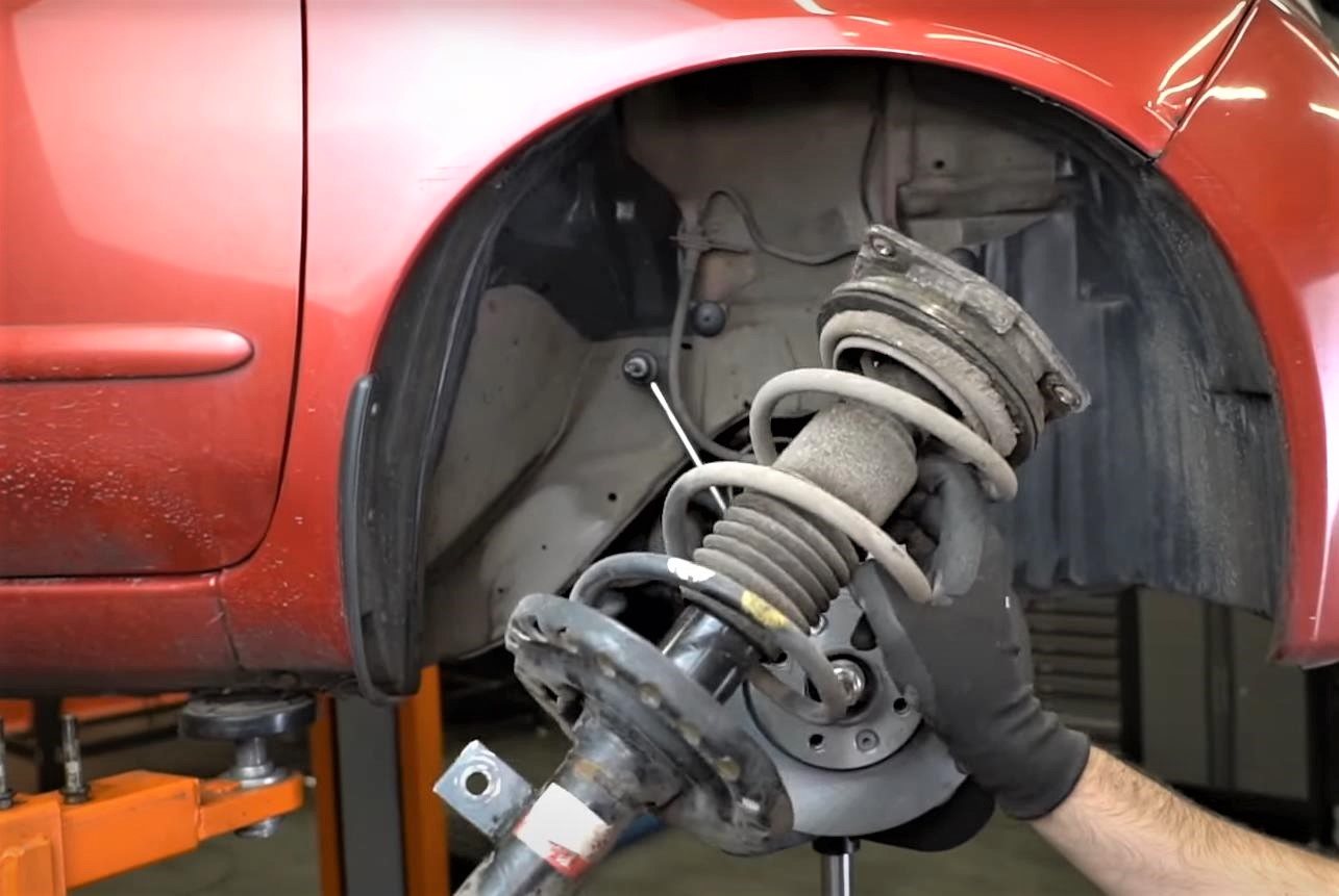 Замена передних пружин Ниссан