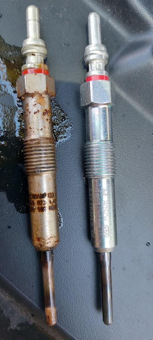 Старая и новые свечи накала