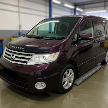 Ниссан Серена после замены ступичного подшипника в автотехцентре